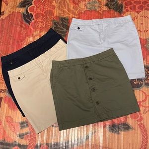 Tommy Hilfiger Bundle Of Four 100% Cotton Skirts Flawless